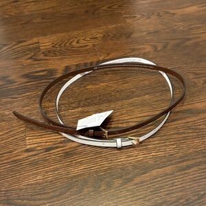 Brown and Cream Belts